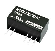 MURATA POWER SOLUTIONS NMV1215SC Isolated Through Hole DC/DC Converter, ITE, SIP, 1:1, 1 W, 2 Output, 15 V