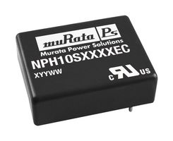 MURATA POWER SOLUTIONS NPH10S2412IC Isolated Through Hole DC/DC Converter, ITE, DIP, 2:1, 10 W, 1 Output, 12.1 V