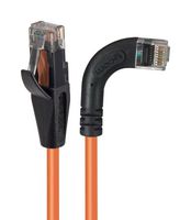 L-COM TRD815RA7OR-5 Ethernet Cable, Cat5e, 90° RJ45 Plug to RJ45 Plug, UTP (Unshielded Twisted Pair), Orange, 1.5 m