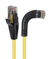 L-COM TRD815RA7Y-10 Ethernet Cable, Cat5e, 90° RJ45 Plug to RJ45 Plug, UTP (Unshielded Twisted Pair), Yellow, 3.05 m
