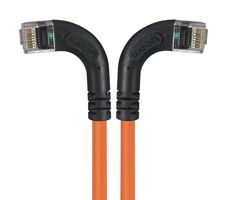 L-COM TRD815RA8OR-5 Cable Ethernet, Cat 5e, RJ45 90° Macho a RJ45 90° Macho, UTP (par trenzado sin blindaje), Naranja