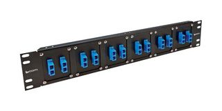 L-COM UPR35-12DSCB Patch Panel, SC Coupler, 12 Ports