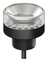 BANNER ENGINEERING K50BLRA120 Beacon, K50 Series EZ-LIGHT, Illuminated, Red, 50 mm, 90 dB, 75 to 120 Vdc, 85 to 130 Vac