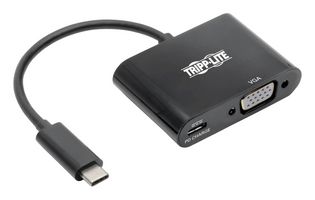 EATON TRIPP LITE U444-06N-VB-C USB-C TO VGA ADAPTER W/PD CHARGE, BLACK