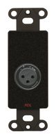 RADIO DESIGN LABS DB-XLR3F XLR 3-PIN JACK ON DECORA WALL PLATE