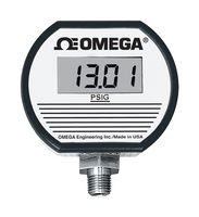 OMEGA DPG1000ADA-3KG-1N Pressure Gauge, Digital, 3000 psi, 1/4"MNPT, -20 °C to 85 °C, DPG1000ADA Series