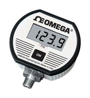 OMEGA DPG1000DAR-3KG-1N Pressure Gauge, Digital, Gauge, 3000 psi, -20°C to 85°C, 1/4" NPT Male, 0.1% to 0.25% Accuracy Class