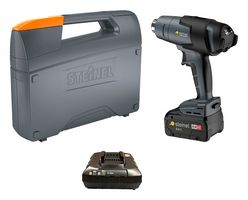 STEINEL 110084904 Heat Gun Kit, 600 W, 7 CFM, MH 3 Cordless Heat Gun, 8Ah Battery, Charger, Case