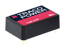TRACO POWER THR 3-4813WI Isolated Through Hole DC/DC Converter, ITE, 4:1, 3 W, 1 Output, 15 V, 200 mA