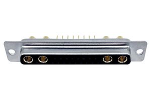 NORCOMP 681M21WA4SL051 Combination Layout D Sub Connector, Power-D 681M Series, DC-21WA4, Receptacle, 21 Contacts