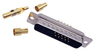 NORCOMP 682M13W3103L011 Combination Layout D Sub Connector, Power-D 682M Series, DB-13W3, Plug, 13 Contacts