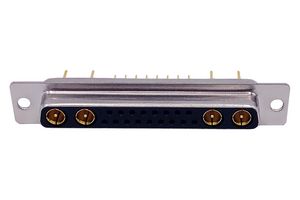 NORCOMP 683M21WA4SL011 Combination Layout D Sub Connector, Power-D 683M Series, DC-21WA4, Receptacle, 21 Contacts