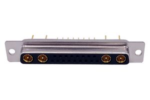 NORCOMP 683M21WA4SL041 Combination Layout D Sub Connector, Power-D 683M Series, DC-21WA4, Receptacle, 21 Contacts