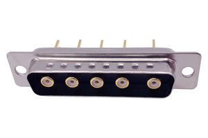 NORCOMP 683M5W5103L041 Combination Layout D Sub Connector, Power-D 683M Series, DB-5W5, Plug, 5 Contacts, 5 Power