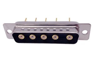 NORCOMP 683M5W5103L051 Combination Layout D Sub Connector, Power-D 683M Series, DB-5W5, Plug, 5 Contacts, 5 Power