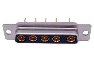 NORCOMP 683M5W5203L041 Combination Layout D Sub Connector, Power-D 683M Series, DB-5W5, Receptacle, 5 Contacts, 5 Power