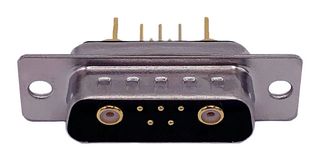 NORCOMP 683M7W2103L011 Combination Layout D Sub Connector, Power-D 683M Series, DA-7W2, Plug, 7 Contacts