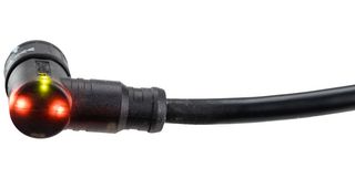 AMPHENOL LTW LAD-05BFFM-QR8D01 Circular Cable Assembly, 90° Circular Receptacle to Free End, 5 Positions, 3.3 ft, 1 m, Black