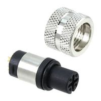 NORCOMP 858-004-20TRLS4 Sensor Connector, VULCON Series, M12, Female, 4 Positions, Solder Socket, Straight Cable Mount
