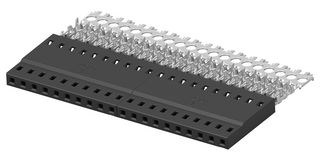 AMP - TE CONNECTIVITY 2317204-4 Rectangular Connector, AMPMODU Series, 4 Contacts, Receptacle, 2 mm, IDC / IDT, 1 Row