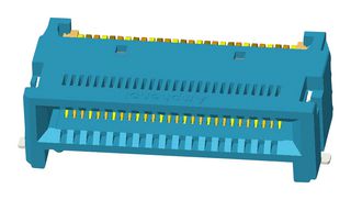 AMPHENOL COMMUNICATIONS SOLUTIONS ME1005611201041 Card Edge Connector, Dual Side, 1.57 mm, 56 Contacts, Surface Mount, Right Angle