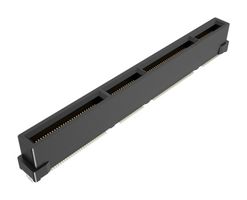 AMPHENOL COMMUNICATIONS SOLUTIONS ME1016810110011 Card Edge Connector, Dual Side, 2.36 mm, 168 Contacts, Surface Mount, Straight