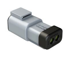 AMPHENOL SINE/TUCHEL ATP04-2P-MM01 Automotive Connector Housing, Grey, ATP Series, Receptacle, 2 Positions