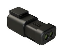 AMPHENOL SINE/TUCHEL ATP04-2P-MM01BLK Automotive Connector Housing, Black, ATP Series, Receptacle, 2 Positions