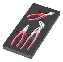 WERA 05150180001 Plier Set, 3 Pieces, 9780 Foam insert KNIPEX, 15.9 "x 7.28" x 2.16"