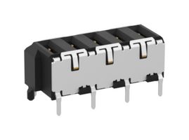 ERNI - TE CONNECTIVITY 214912-E Receptacle, 2mm, 1 Row, 5 Contacts, Surface Mount/Through Hole, Copper Alloy, Gold Plated