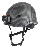 KLEIN TOOLS 60515 Safety Helmet, with Rechargeable Head Lamp, PC/ABS, Black