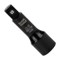KLEIN TOOLS 66078 Flip Impact Socket Adapter, Large, 1/2" to 1/2", 3" OAL, Steel