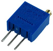 2-Pack Bourns 3296W Multiturn Trimmer Potentiometer – 1M Ohm, 25-Turn, 3296W-1-105LF