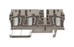 WEIDMULLER 7904180000 Bloque de Terminal c/Montaje en Riel DIN, 3 Posiciones, 26 AWG, 10 AWG, 4 mm²