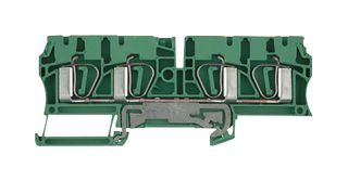 WEIDMULLER 7904280000 DIN Rail Mount Terminal Block, 4 Positions, 26 AWG, 10 AWG, 4 mm², Tension Clamp
