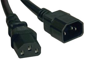 EATON TRIPP LITE P004-010 Mains Power Cord, IEC 60320 C14 to IEC 60320 C13, 3 m, 10 A, 250 VAC, Black