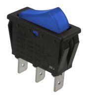 E-SWITCH RB141C1000-144 Interruptor (Switch) de Balancín, Apagado-(Encendido), SPST, No Iluminado, Panel Mount