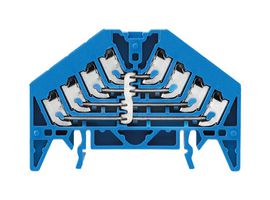 WEIDMULLER 1267920000 DIN Rail Mount Terminal Block, Potential Distributor, 16 Positions, 24 AWG, 16 AWG, 1.5 mm²