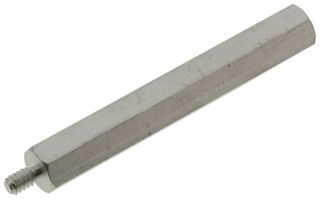 KEYSTONE 8411 Standoff, Clear Iridite Finish, Aluminum, 4-40, Hex Male-Female, 44.5 mm, Hex Aluminum Series