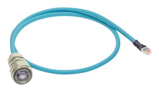 CINCH CONNECTIVITY SOLUTIONS C-RJFTV5E1706MG05 Ethernet Cable, IP68, Cat5e, RJ45 Plug to RJ45 Plug, 500 mm, 19.7 "