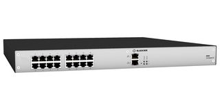 BLACK BOX ACXC16-1G Switch, KVM, 16x CATx/Fiber, 2x RJ-45 Gigabit Ethernet Input/Output, Automatic, 16 Ports