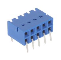 AMPHENOL COMMUNICATIONS SOLUTIONS 89883-305LF PCB Receptacle, Board-to-Board, 2.54 mm, 2 Rows, 10 Contacts, Through Hole Mount Right Angle