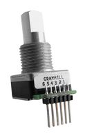 GRAYHILL 62S11-M5-PH Rotary Encoder, Optical, Incremental, 32 PPR, 32 Detents, Vertical, With Push Switch