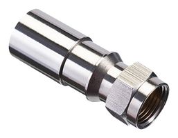IDEAL 92-659 RF / Coaxial Connector, Gray, F Coaxial, Straight Plug, Compression, 75 ohm