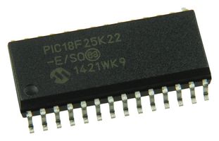 MICROCHIP PIC18F25K22-E/SO 8 Bit MCU, Flash, PIC18 Family PIC18F2xxK22 Series Microcontrollers, PIC18, 64 MHz, 32 KB, 28 Pins