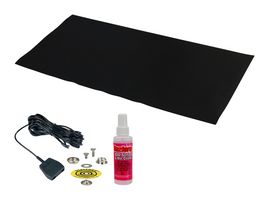 DESCO 42541 Dissipative Mat Kit, Statfree Z2 Series, Vinyl, Black, 24" W x 36" L