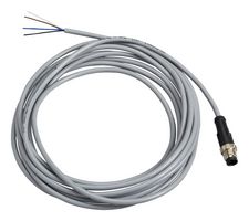 TELEMECANIQUE SENSORS XZCPV1541L5 Sensor Cable, OsiSense, M12 Plug, Free End, 4 Positions, 5 m, 16.4 ft, XZ Series