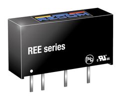 RECOM POWER REE-0505S Convertidor CD/CD Pasante Aislado, ITE, SIP, 1:1, 1 W, 1 Salida, 5 V
