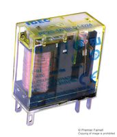 IDEC RF2S-1A1BLD1-D24 Power Relay, SPST-NC, SPST-NO, 24 VDC, 6 A, RF2 Series, Socket, Non Latching