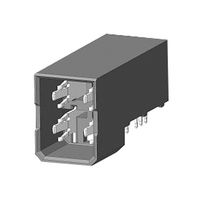AMPHENOL COMMUNICATIONS SOLUTIONS 10124648-001LF Connector, R/A, AIRMAX Series, 4 Contacts, 2 mm, Header, Press Fit, 6 Rows